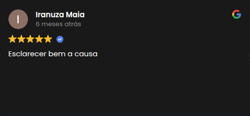 Avaliação 3 – Google Meu Negócio Amanda Bueno Advocacia